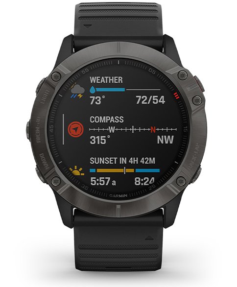 Garmin Fenix 6X Pro Black with Black Band - 3 Garmin Fenix 6X Pro Black with Black Band - 3