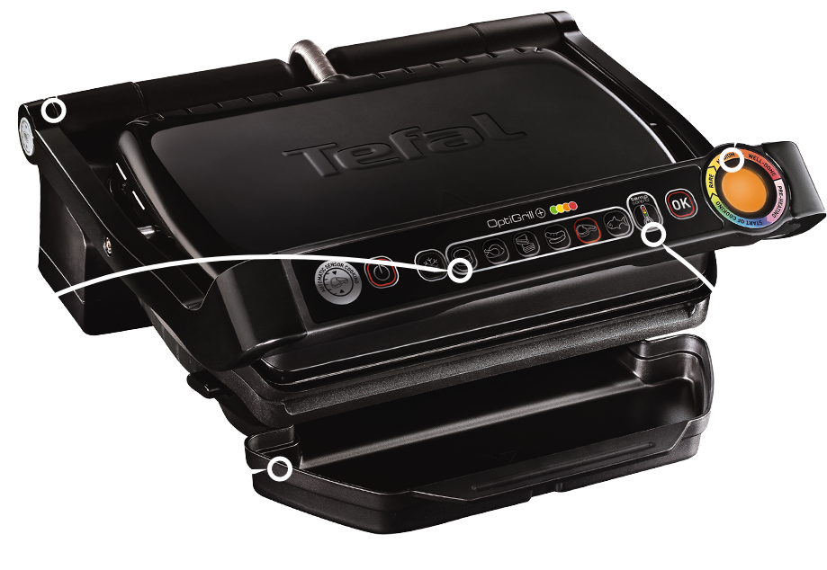 Гриль-барбекю електричний Tefal GC712834 OptiGrill+ купити - ціна ...
