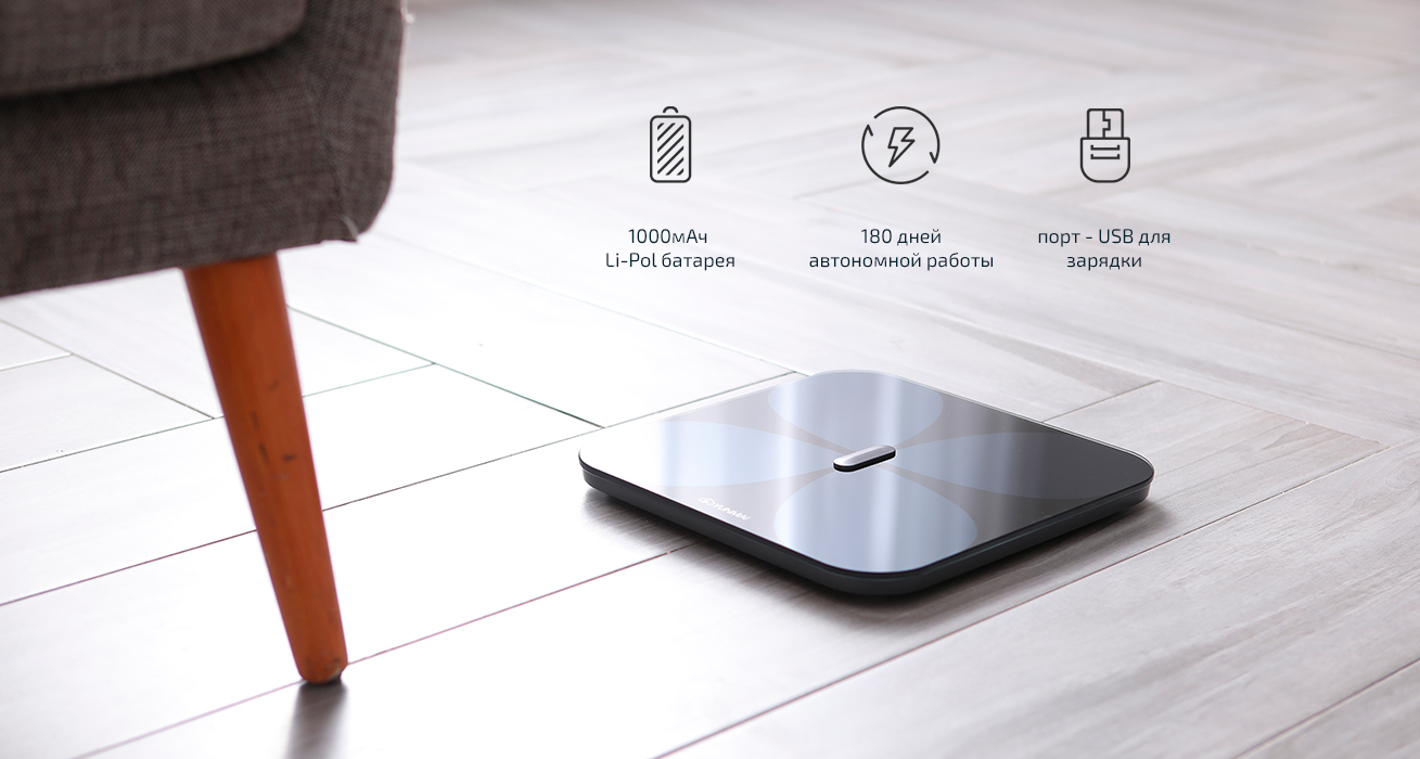 Весы напольные YUNMAI Pro Smart Scale Black (M1806CH-BK) 7 Фото Весы напольные YUNMAI Pro Smart Scale Black (M1806CH-BK) 7