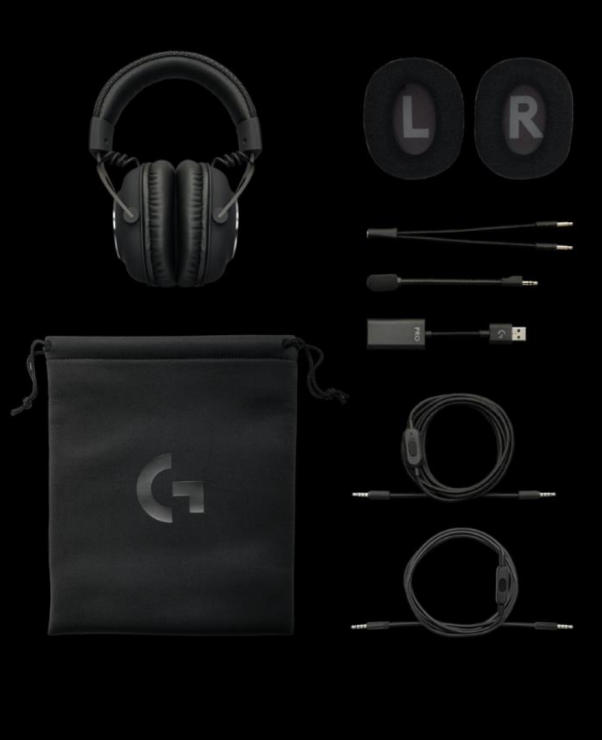 Гарнітура дротова ігрова Logitech Pro X Gaming Black (981-000818) - 10 Фото Гарнітура дротова ігрова Logitech Pro X Gaming Black (981-000818) - 10