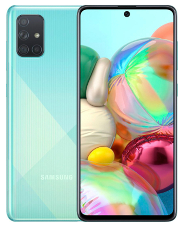 Смартфон Samsung Galaxy A71 6/128Gb Blue - 1 Фото Смартфон Samsung Galaxy A71 6/128Gb Blue - 1