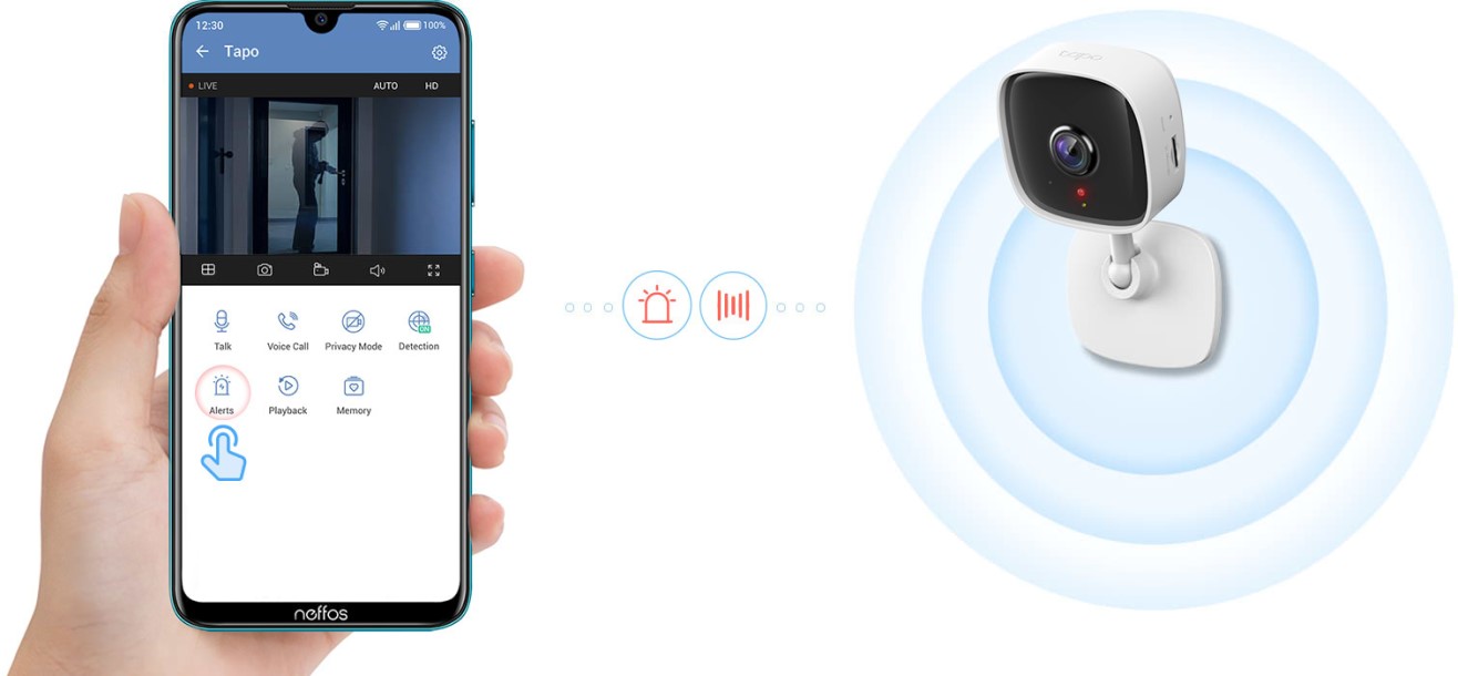 Камера видеонаблюдения TP-Link Tapo C100 - 2 Фото Камера видеонаблюдения TP-Link Tapo C100 - 2