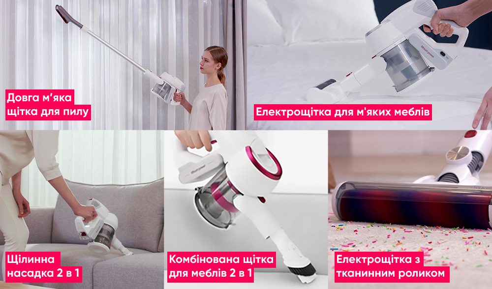 Пилосос ручний для дому Xiaomi JIMMY Wireless Vacuum Cleaner Silver (JV53S) - 7 Фото Пилосос ручний для дому Xiaomi JIMMY Wireless Vacuum Cleaner Silver (JV53S) - 7