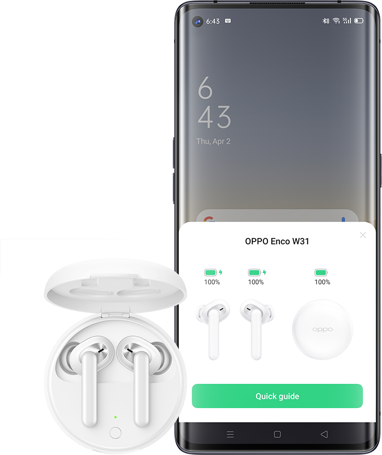 Фото Наушники вкладыши беспроводные TWS OPPO W31 Black - 3