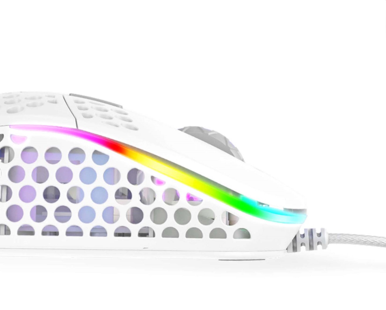 Фото Мышь проводная игровая Xtrfy M4 RGB White (XG-M4-RGB-WHITE) - 5