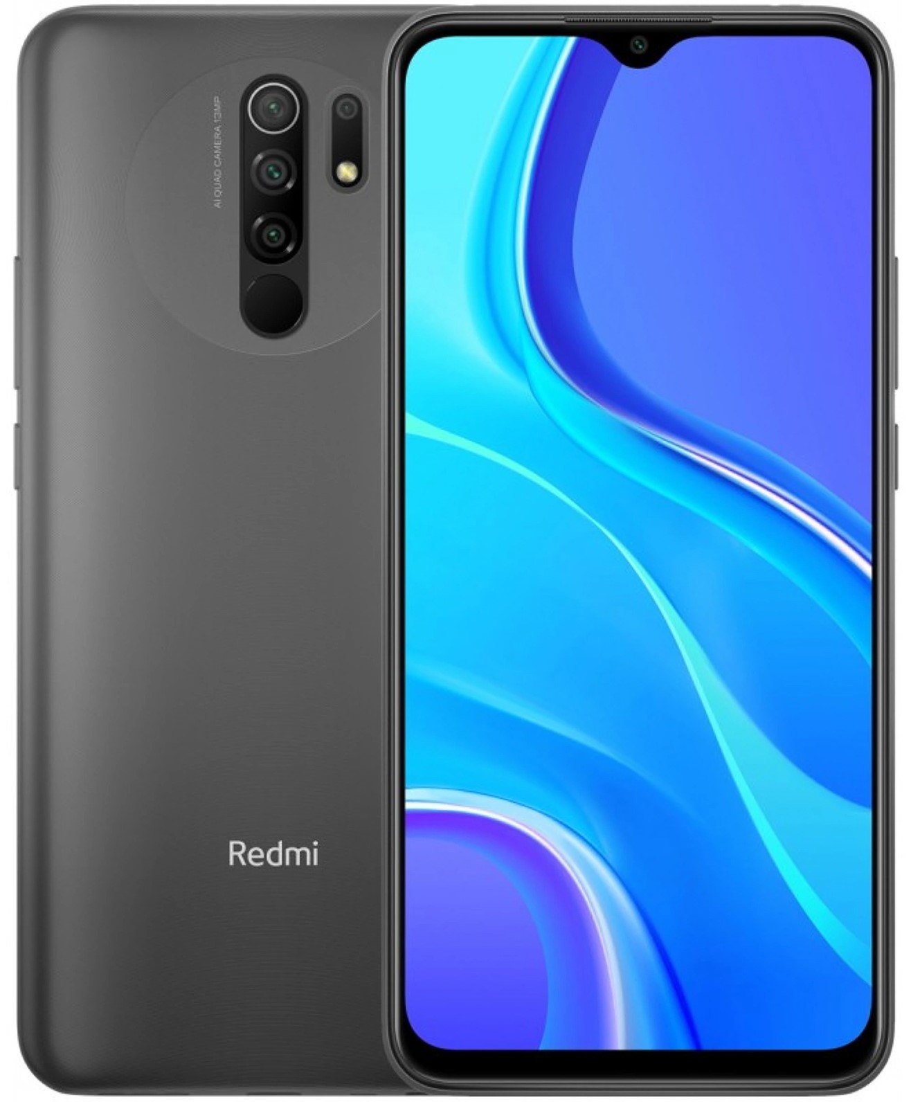 Смартфон Xiaomi Redmi 9 4/64GB Carbon Grey - Фото 1 - интернет-магазин Comfy Смартфон Xiaomi Redmi 9 4/64GB Carbon Grey - Фото 1