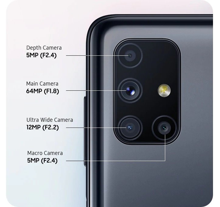 Смартфон Samsung Galaxy M51 6/128Gb Black (SM-M515FZKDSEK) — Фото 4 — интернет-магазин COMFY Смартфон Samsung Galaxy M51 6/128Gb Black (SM-M515FZKDSEK) — Фото 4