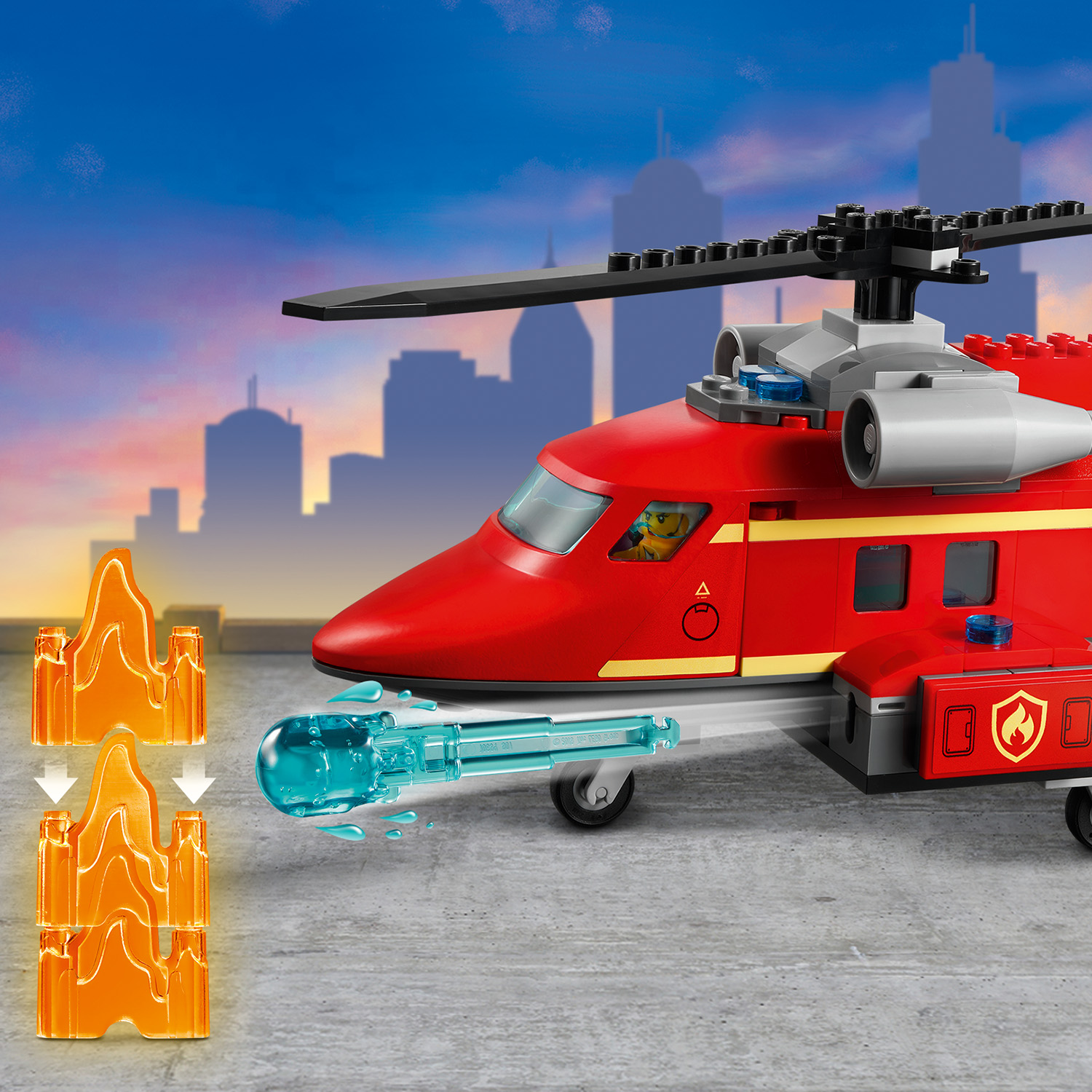 Конструктор LEGO City Пожарный спасательный вертолет (60281) - 3 Фото Конструктор LEGO City Пожарный спасательный вертолет (60281) - 3