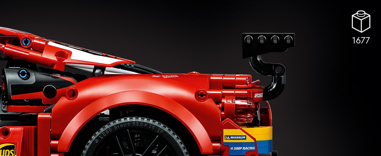 Конструктор LEGO Technic Ferrari 488 GTE AF Corse №51 (42125) - 3 Фото Конструктор LEGO Technic Ferrari 488 GTE AF Corse №51 (42125) - 3