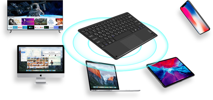 Фото Клавіатура бездротова для Smart TV AIRON Easy Tap с тачпадом - 2