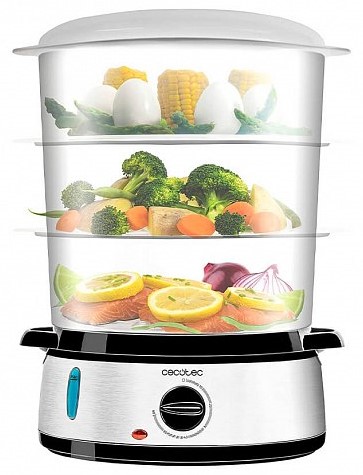 Пароварка Cecotec Steamer Vapovita 3000 Inox (CCTC-04109) - 1 Фото Пароварка Cecotec Steamer Vapovita 3000 Inox (CCTC-04109) - 1