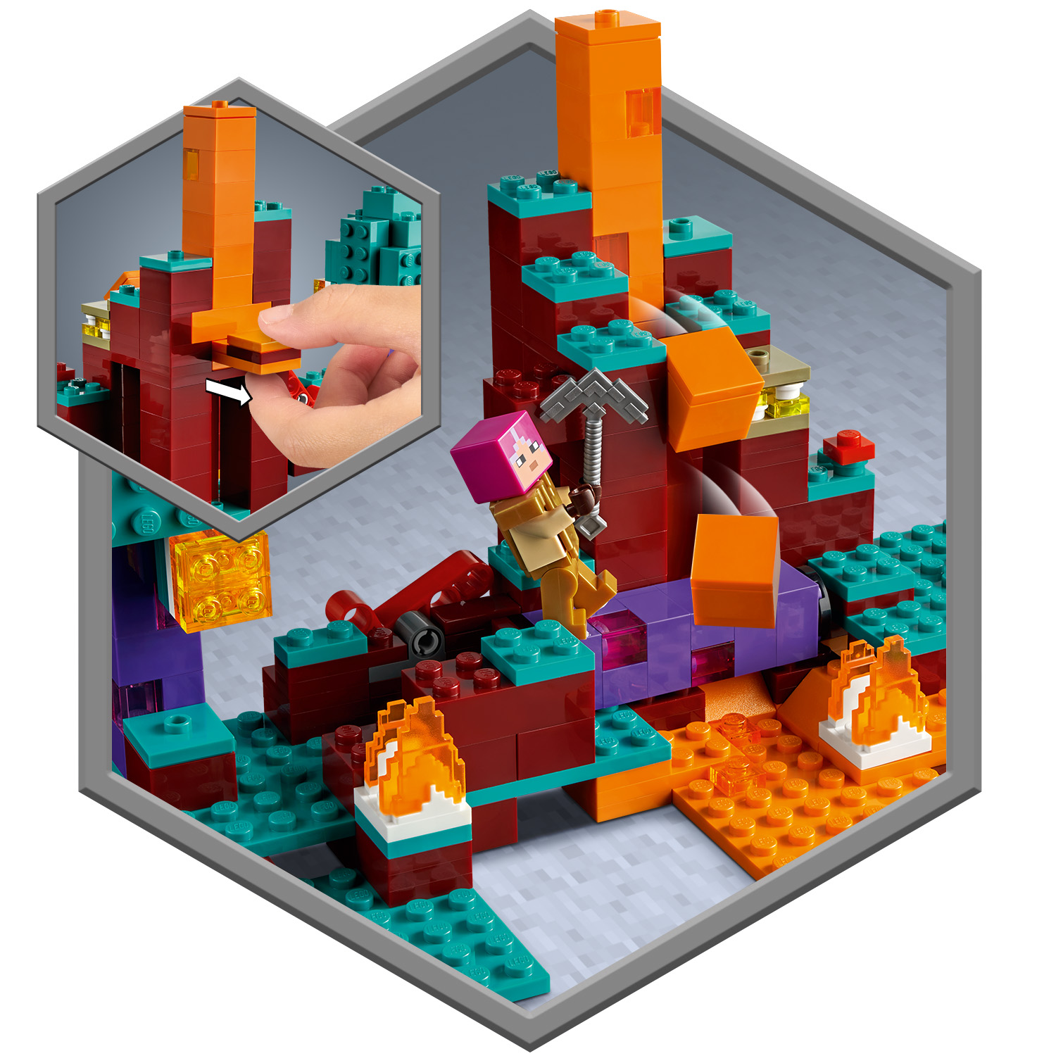 Конструктор LEGO Minecraft Искажённый лес (21168) купить - цена