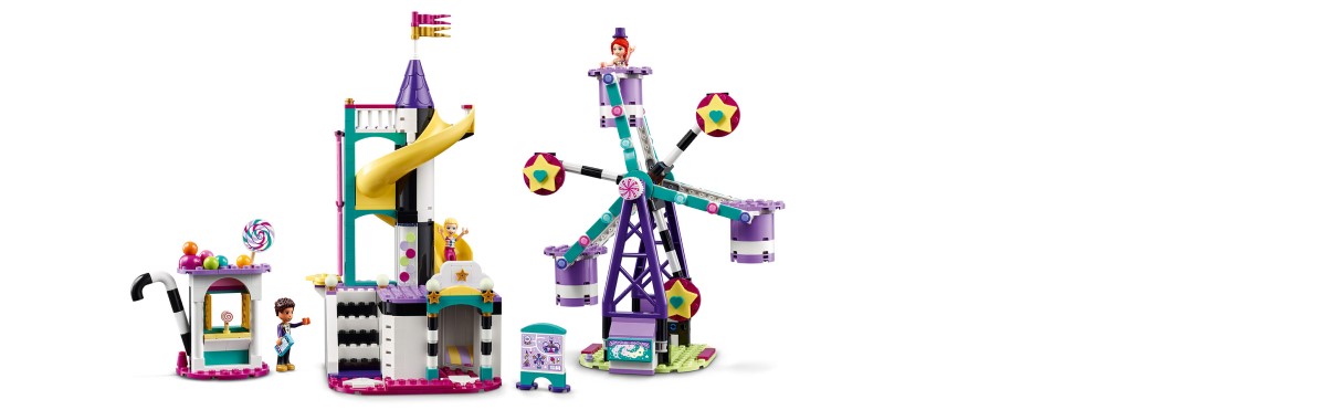 Конструктор LEGO Friends Волшебное колесо обозрения и горка (41689) - 2 Фото Конструктор LEGO Friends Волшебное колесо обозрения и горка (41689) - 2