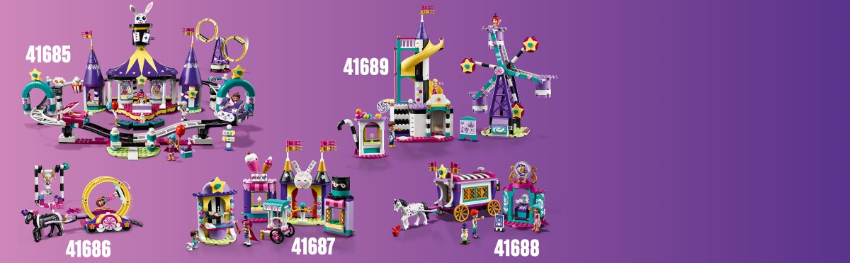 Конструктор LEGO Friends Волшебное колесо обозрения и горка (41689) - 7 Фото Конструктор LEGO Friends Волшебное колесо обозрения и горка (41689) - 7