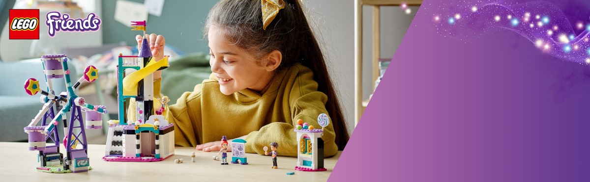Конструктор LEGO Friends Волшебное колесо обозрения и горка (41689) - 1 Фото Конструктор LEGO Friends Волшебное колесо обозрения и горка (41689) - 1