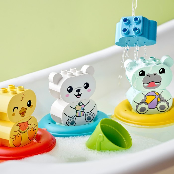 Конструктор LEGO DUPLO My First Приключения в ванной: плавучий поезд для зверей (10965) - 3 Фото Конструктор LEGO DUPLO My First Приключения в ванной: плавучий поезд для зверей (10965) - 3
