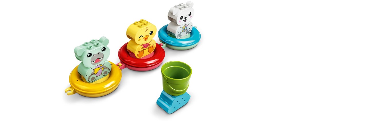 Конструктор LEGO DUPLO My First Приключения в ванной: плавучий поезд для зверей (10965) - 2 Фото Конструктор LEGO DUPLO My First Приключения в ванной: плавучий поезд для зверей (10965) - 2
