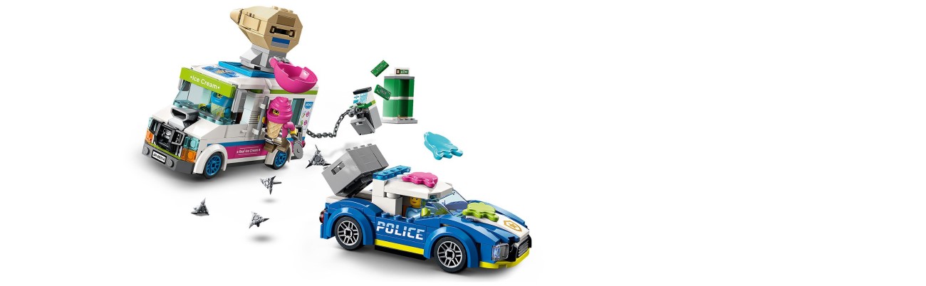Конструктор LEGO City Поліцейське переслідування фургона з морозивом (60314)
- 2 Фото Конструктор LEGO City Поліцейське переслідування фургона з морозивом (60314)
- 2
