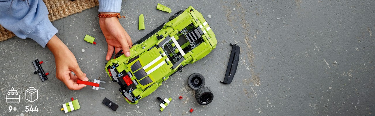 Конструктор LEGO Technic Ford Mustang Shelby® GT500® (42138)
- 6 Фото Конструктор LEGO Technic Ford Mustang Shelby® GT500® (42138)
- 6