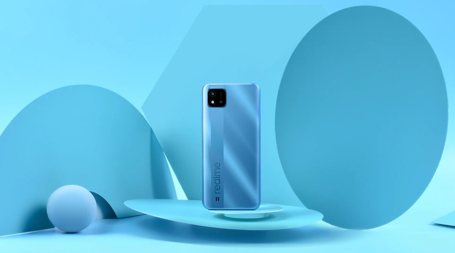 Смартфон realme C11 2021 2/32Gb Blue - Фото 1 - інтернет-магазин Comfy Смартфон realme C11 2021 2/32Gb Blue - Фото 1