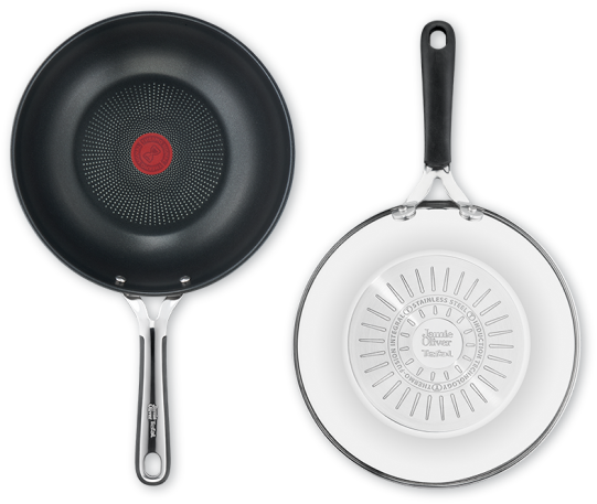 Сковорода ВОК Tefal E3141974 Jamie Oliver Kitchen Essential 28 см - 5 Фото Сковорода ВОК Tefal E3141974 Jamie Oliver Kitchen Essential 28 см - 5