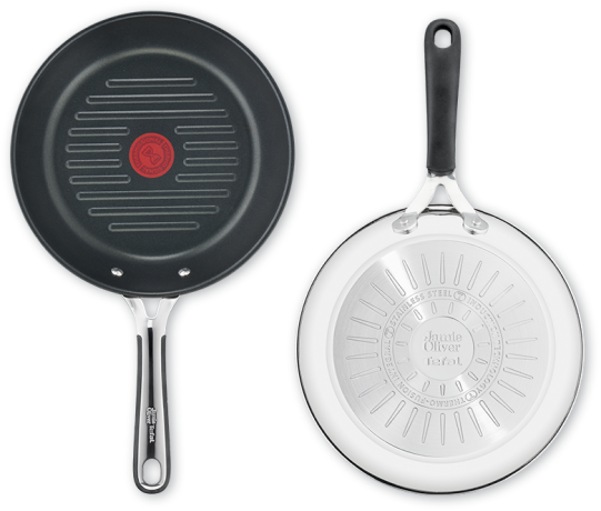 Сковорода гриль Tefal E3144074 Jamie Oliver Kitchen Essential 26 см - 5 Фото Сковорода гриль Tefal E3144074 Jamie Oliver Kitchen Essential 26 см - 5