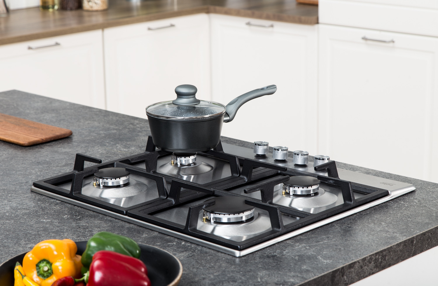 Варильна поверхня газова Beko HIAG64225SX - 1 Фото Варильна поверхня газова Beko HIAG64225SX - 1