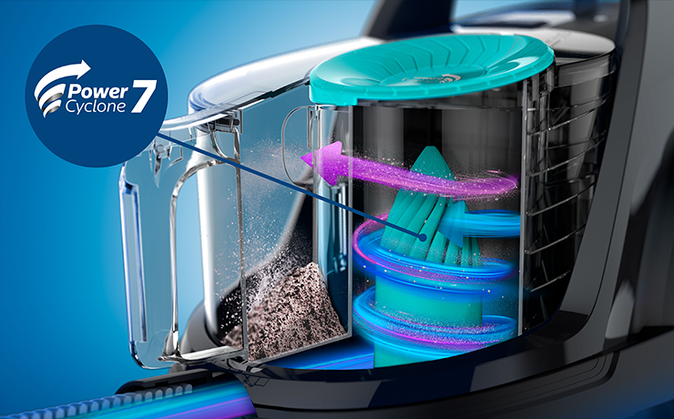 Фото Пилосос для сухого прибирання без мішка Philips FC9557/09 - 9