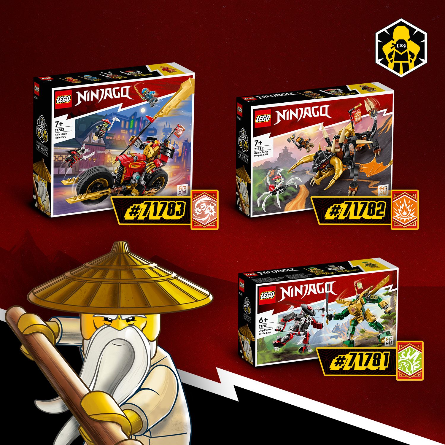 Конструктор LEGO Ninjago Робот-вершник Кая EVO (71783) купити