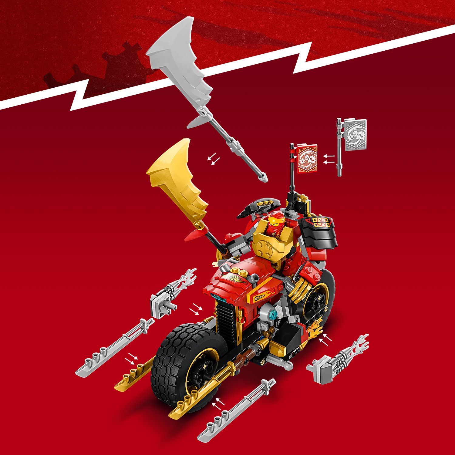 Конструктор LEGO Ninjago Робот-вершник Кая EVO (71783) купити
