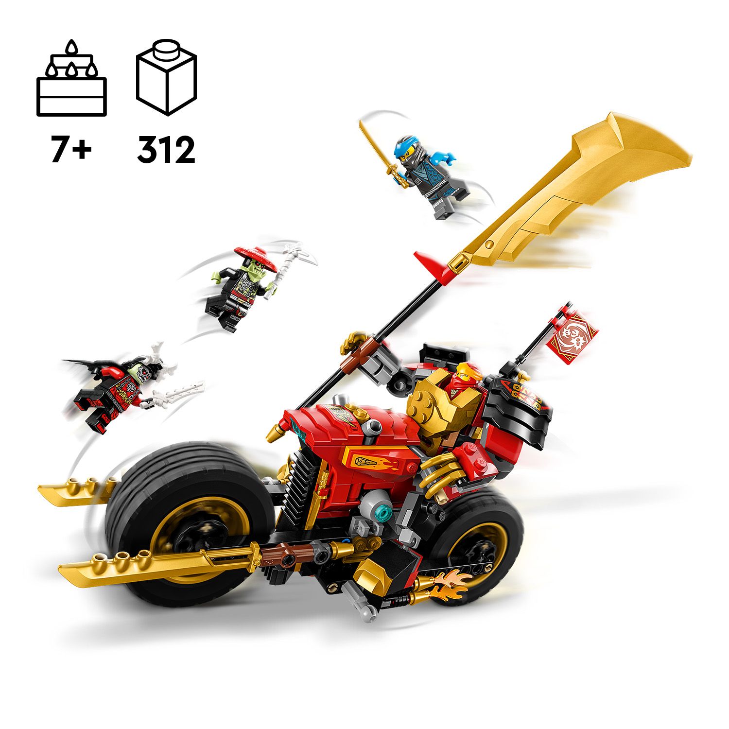 Конструктор LEGO Ninjago Робот-вершник Кая EVO (71783) купити
