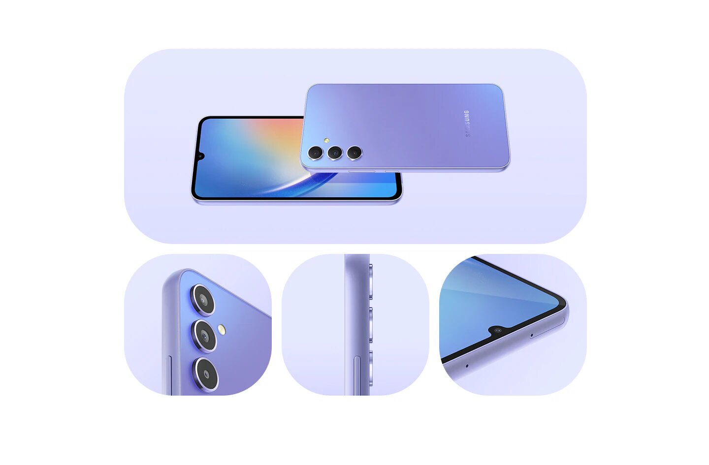 Смартфон Samsung Galaxy A34 5G 6/128Gb Silver (SM-A346EZSASEK) купити ...