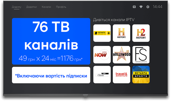 Телевізор Gazer TV50-US3BLEUA купити - ціна, характеристики | Comfy