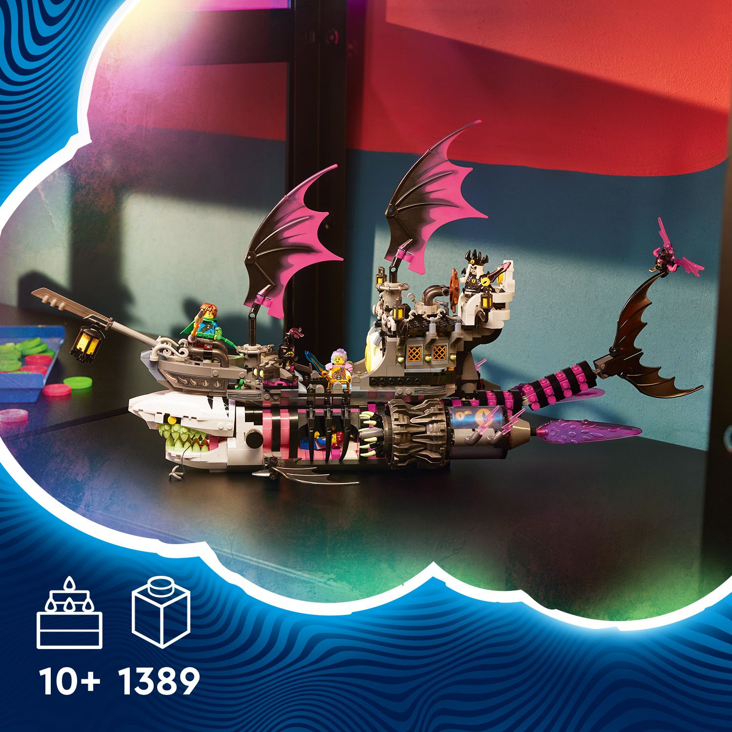 Конструктор LEGO DREAMZZZ Страхітливий корабель «Акула» (71469 Конструктор LEGO DREAMZZZ Страхітливий корабель «Акула» (71469
