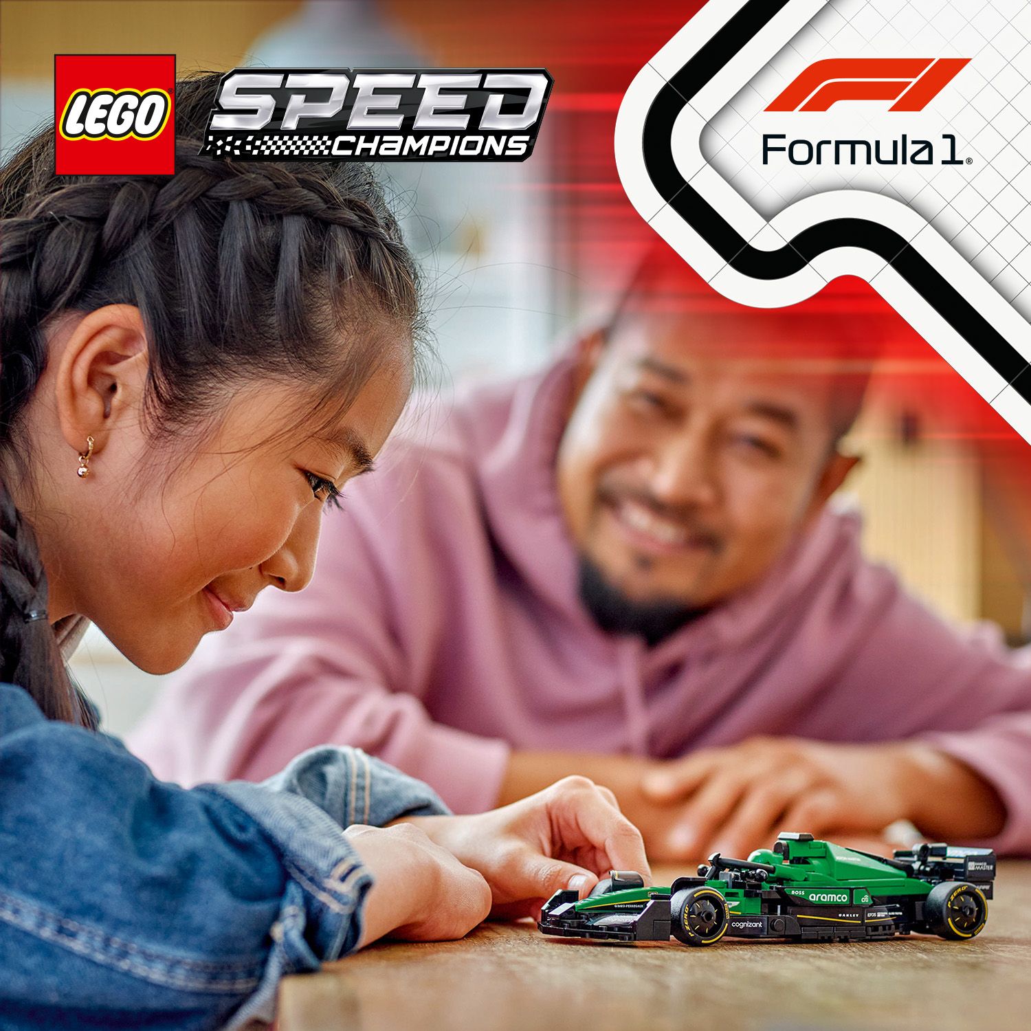 Автомобіль для перегонів LEGO® Aston Martin Aramco F1® AMR24